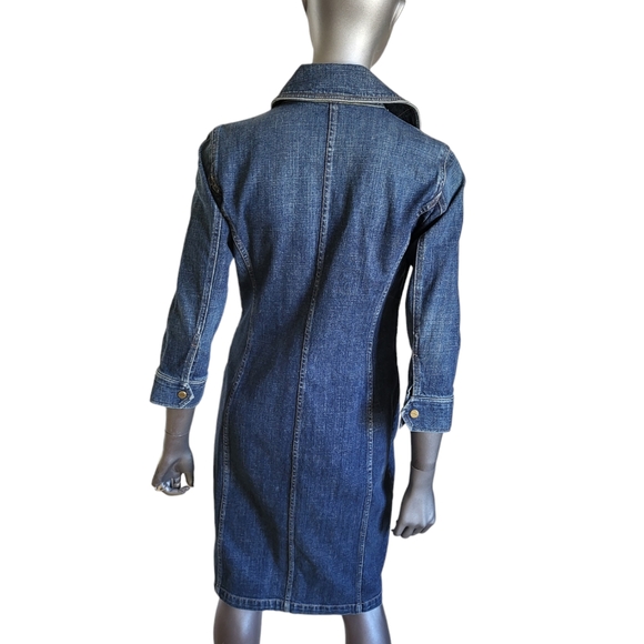 382. Ralph Lauren Long Denim Jean Coat - Size 6 - Picture 2 of 9